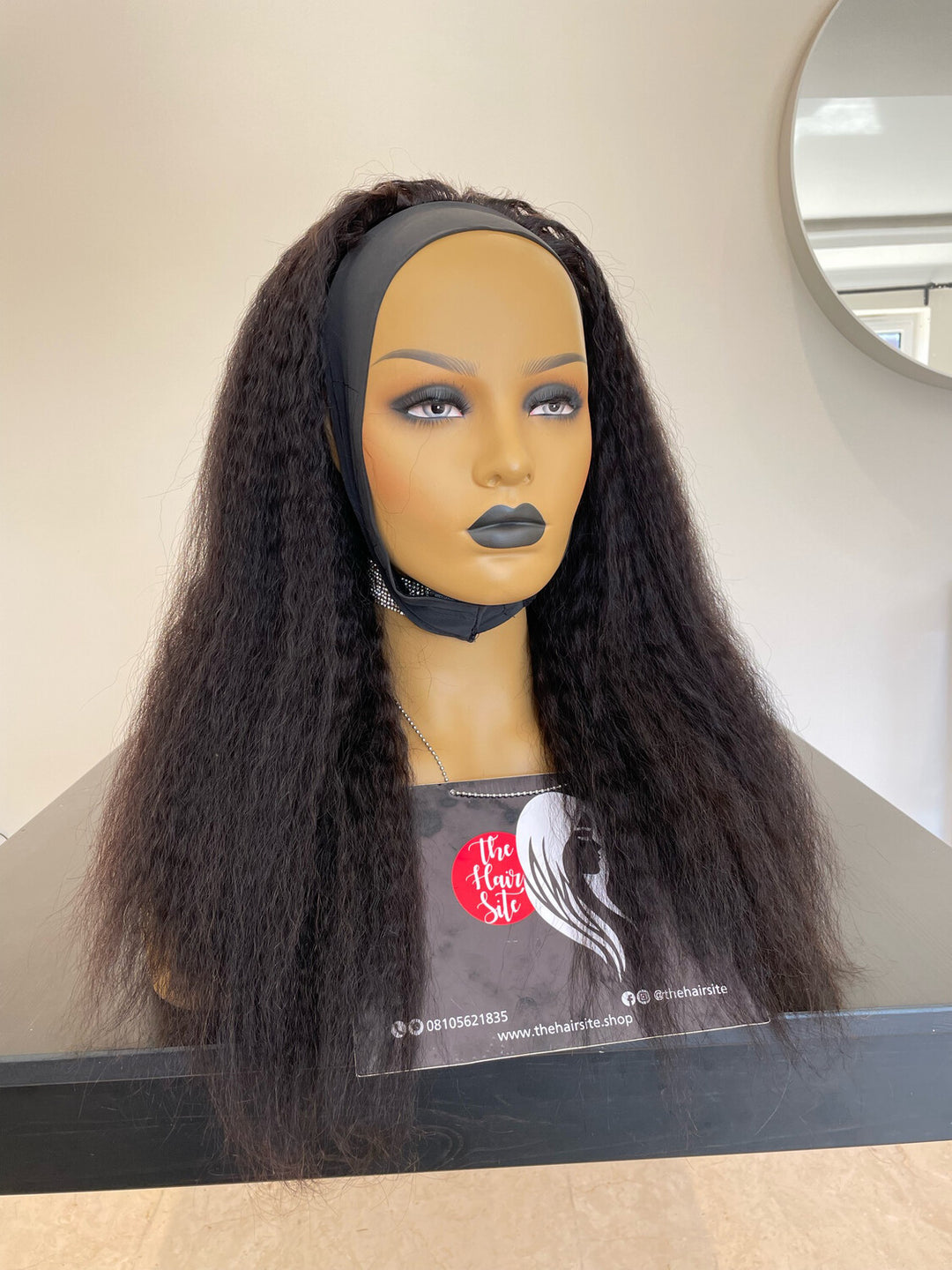 black headband wig